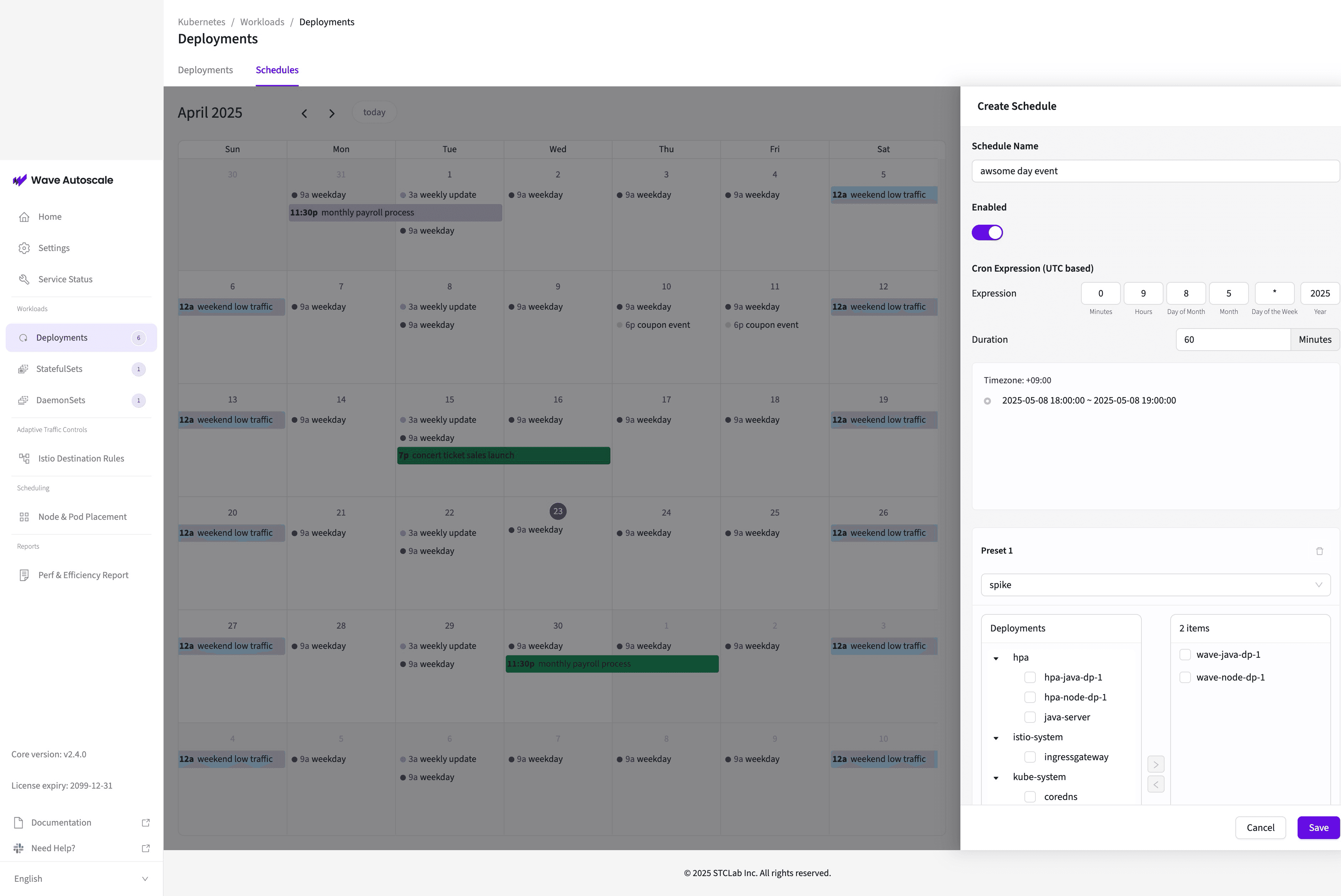 Autopilot Scheduler Cron Expression
