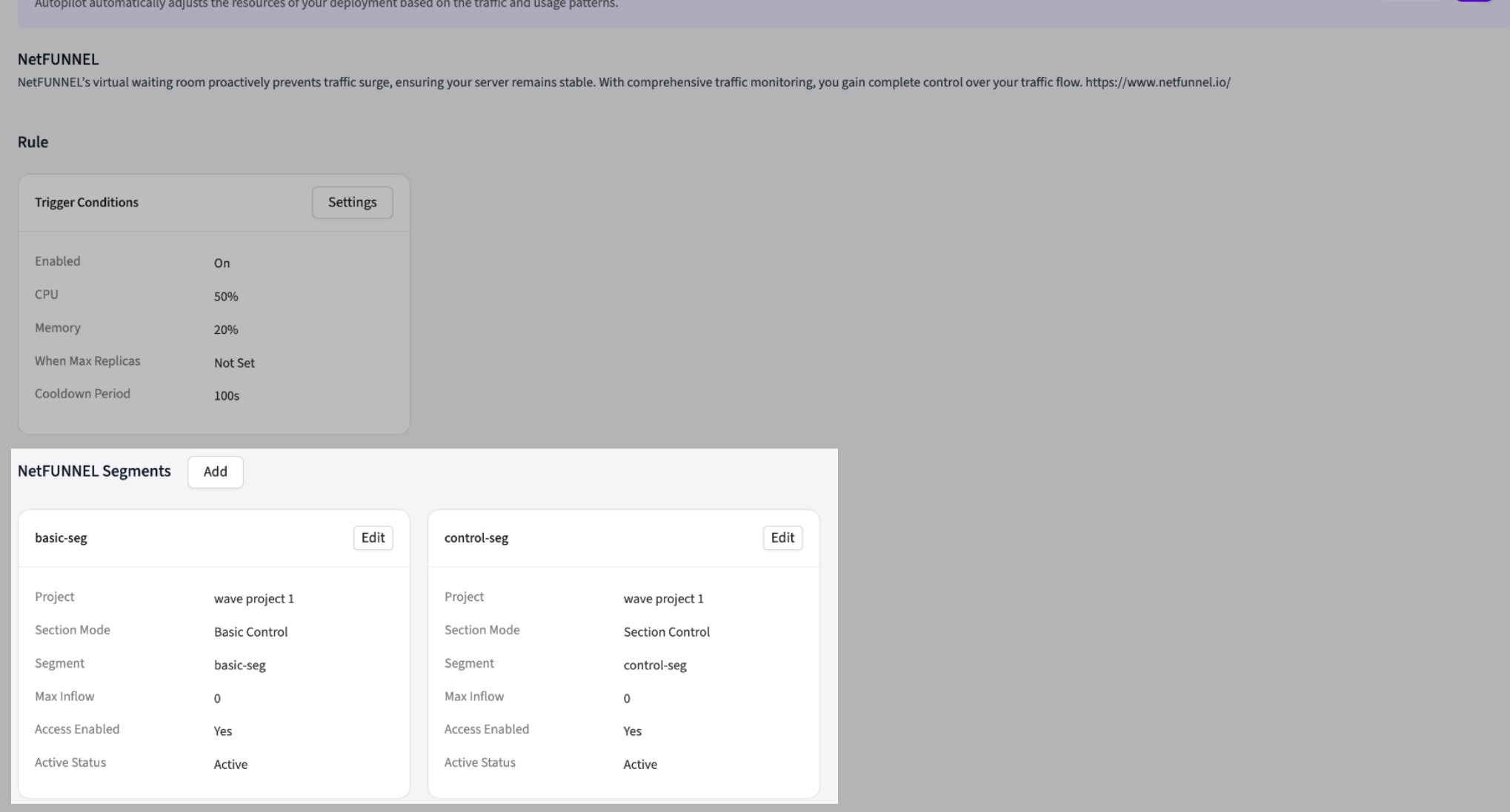 NetFunnel Segment Added