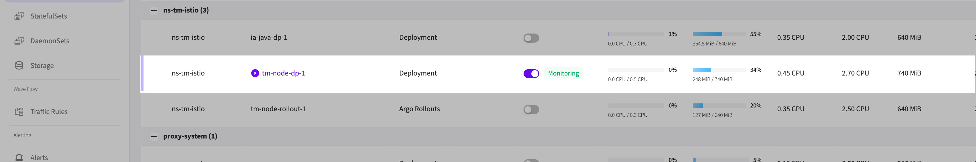 Autopilot Monitoring Toggle