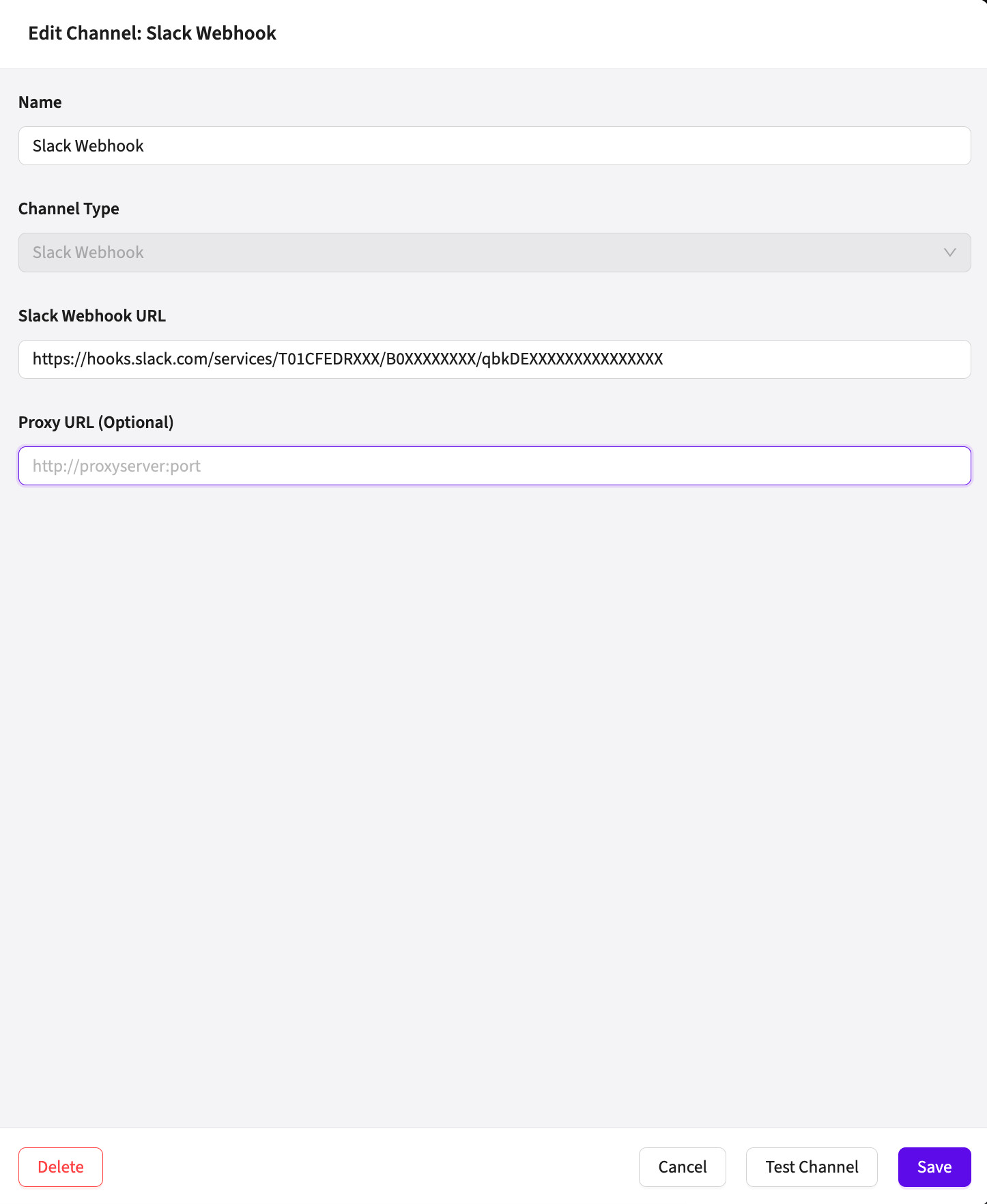 Wave Console Alert Channel Types